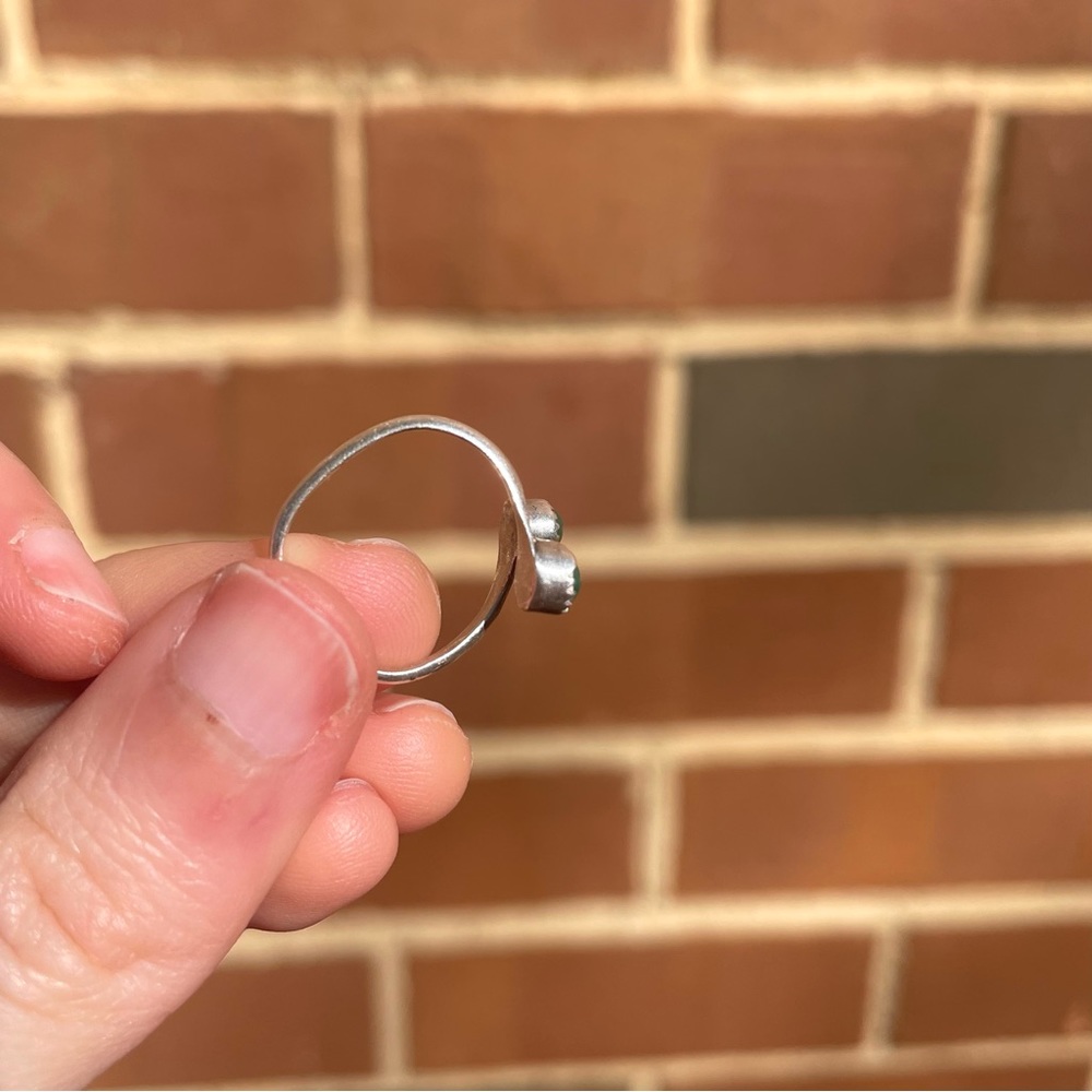 Green turquoise sterling silver ring - Picture 6 of 6